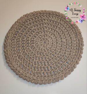 Podkładka pod talerz ze sznurka bawełnianego