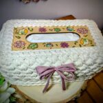 Chustecznik ecru handmade – personalizowany prezent 🤍