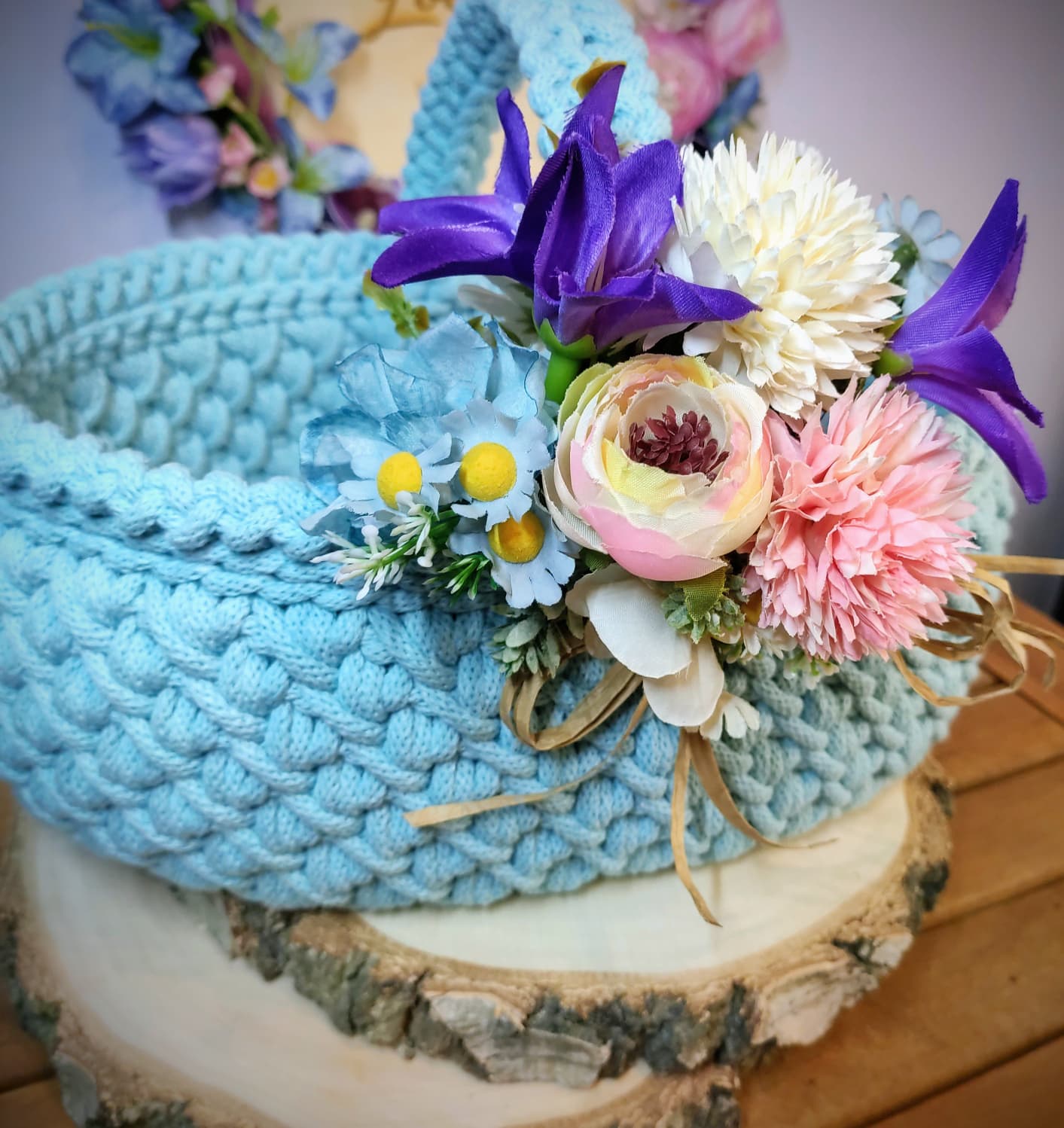 koszyk z rączką handmade personalizowany koszyk z rączką handmade personalizowany