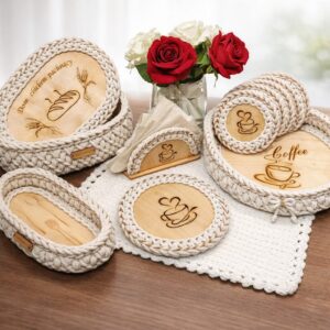 Akcesoria do kuchni ze sznurka